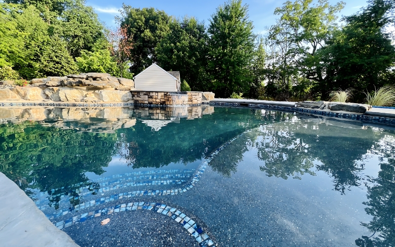 Custom gunite pool construction